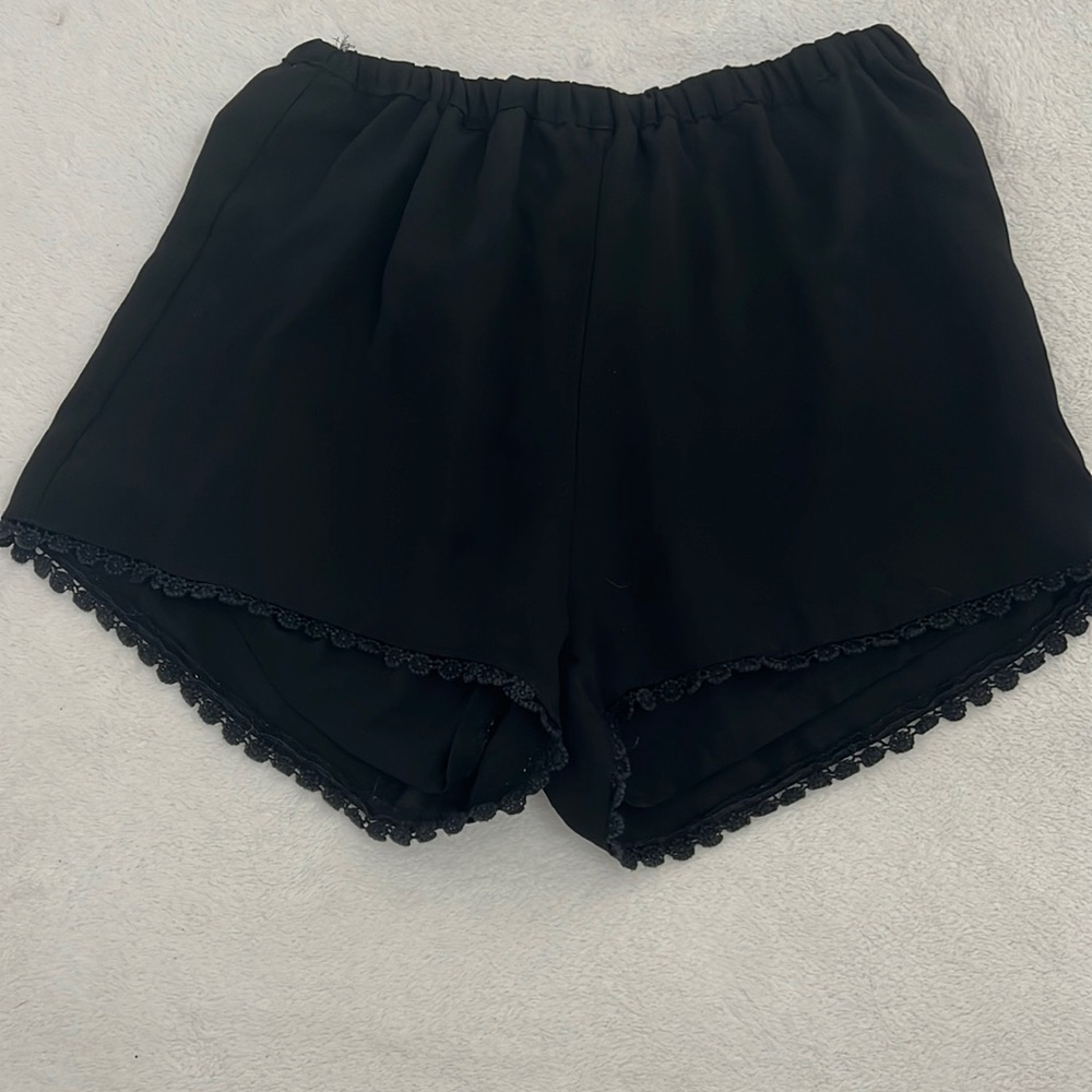 Brandy Melville satin black shorts